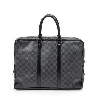 Louis Vuitton Porte Documents Voyage Black Damier Graphite — view 5