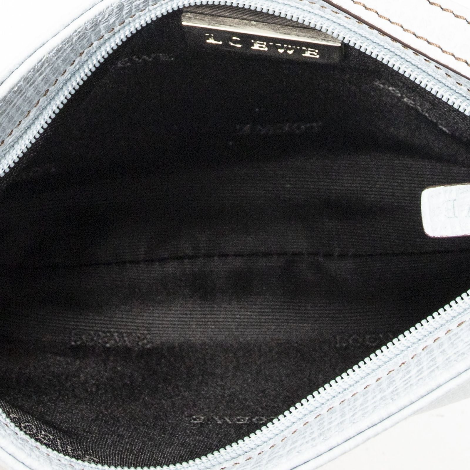 Loewe Mini Zip Light Blue Gray Calfskin Leather — view 9