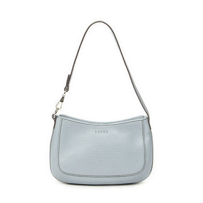 Loewe Mini Zip Light Blue Gray Calfskin Leather