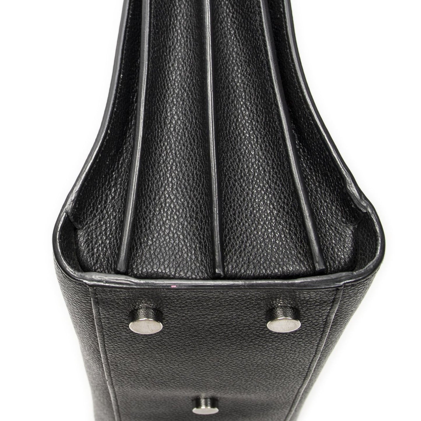 Saint Laurent Yves Baby Sac Black Gray Calfskin Leather Messenger Bag — view 7
