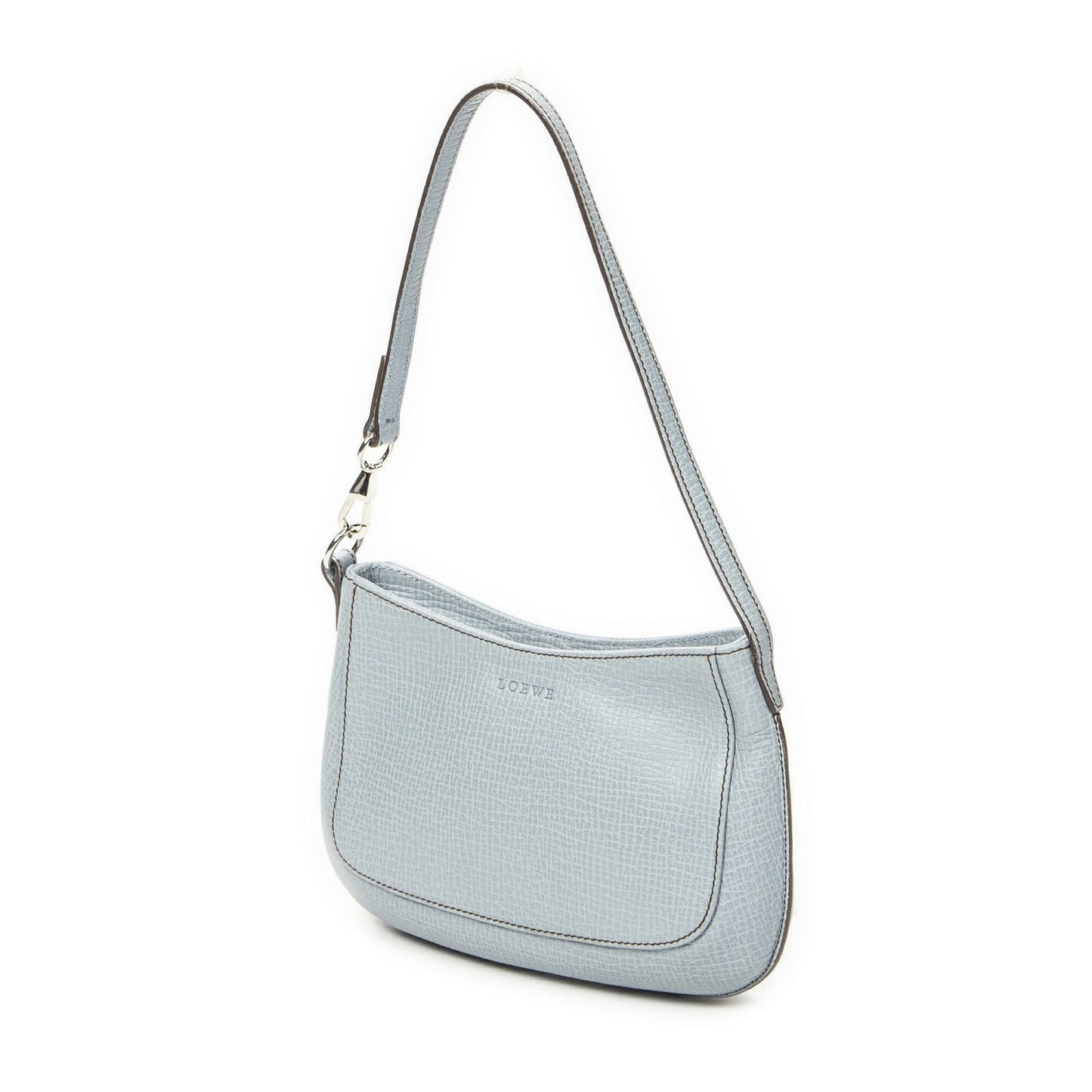 Loewe Mini Zip Light Blue Gray Calfskin Leather — view 2