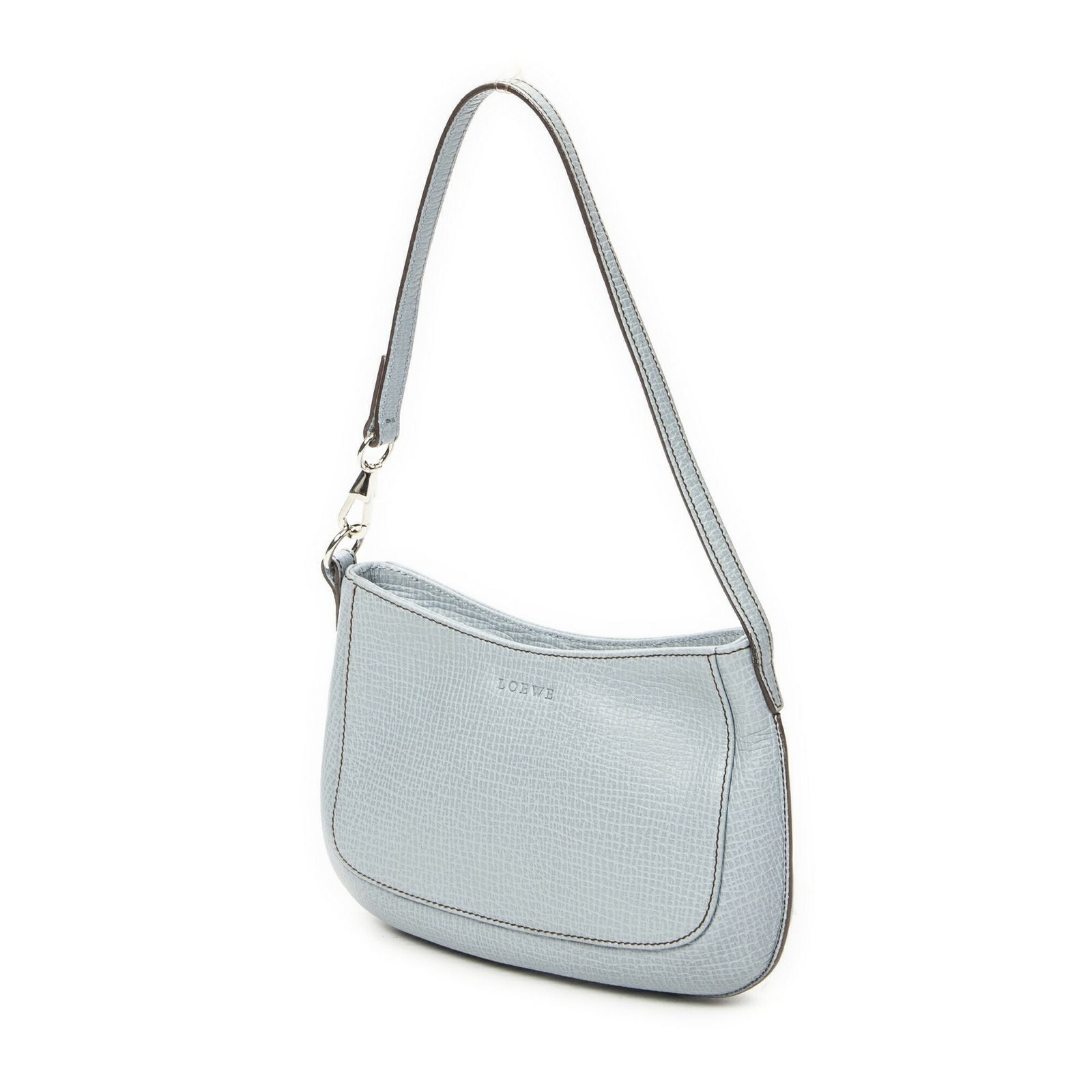 Loewe Mini Zip Light Blue Gray Calfskin Leather — view 2