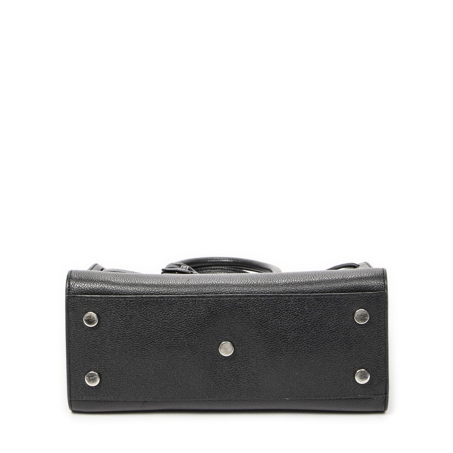 Saint Laurent Yves Baby Sac Black Gray Calfskin Leather Messenger Bag — view 6