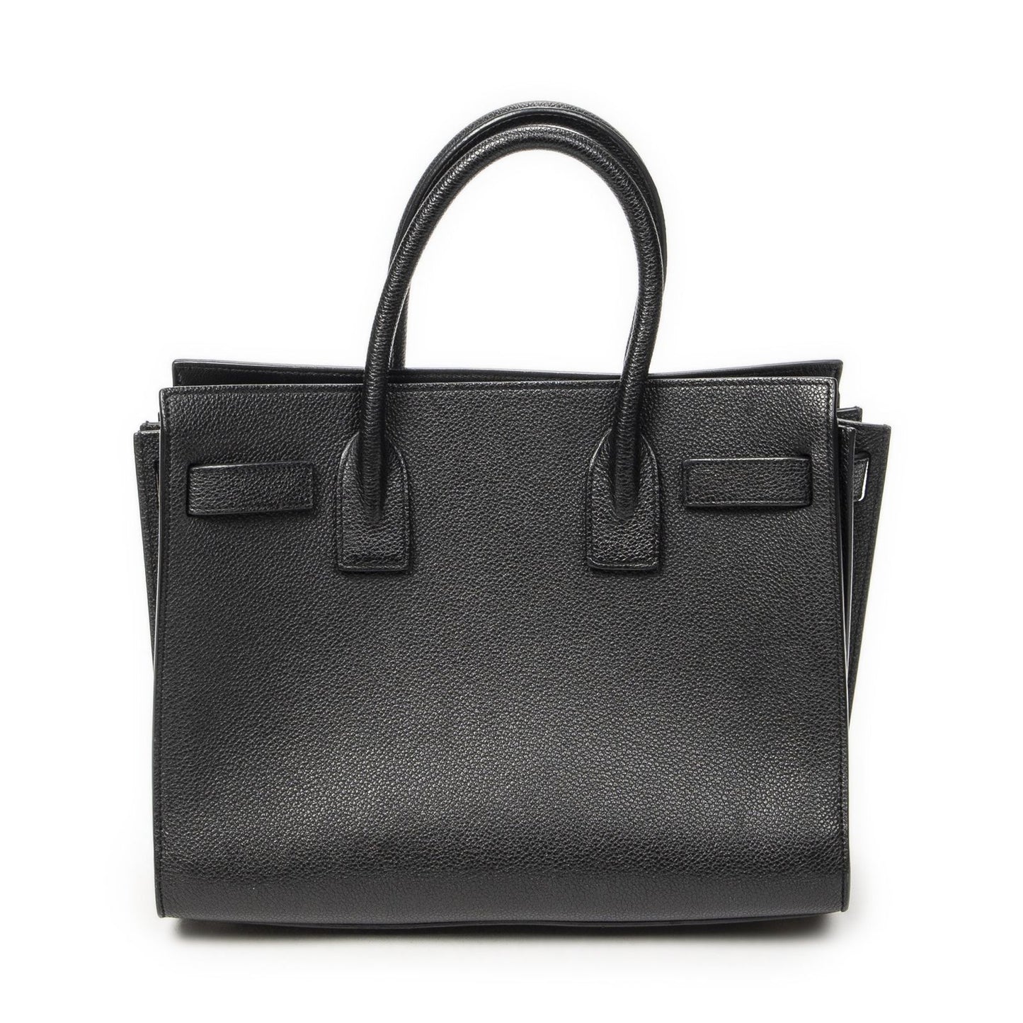 Saint Laurent Yves Baby Sac Black Gray Calfskin Leather Messenger Bag — view 5