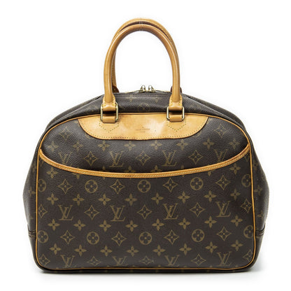 Louis Vuitton Deauville Brown Monogram Canvas Handbag