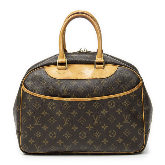 Louis Vuitton Deauville Brown Monogram Canvas Handbag