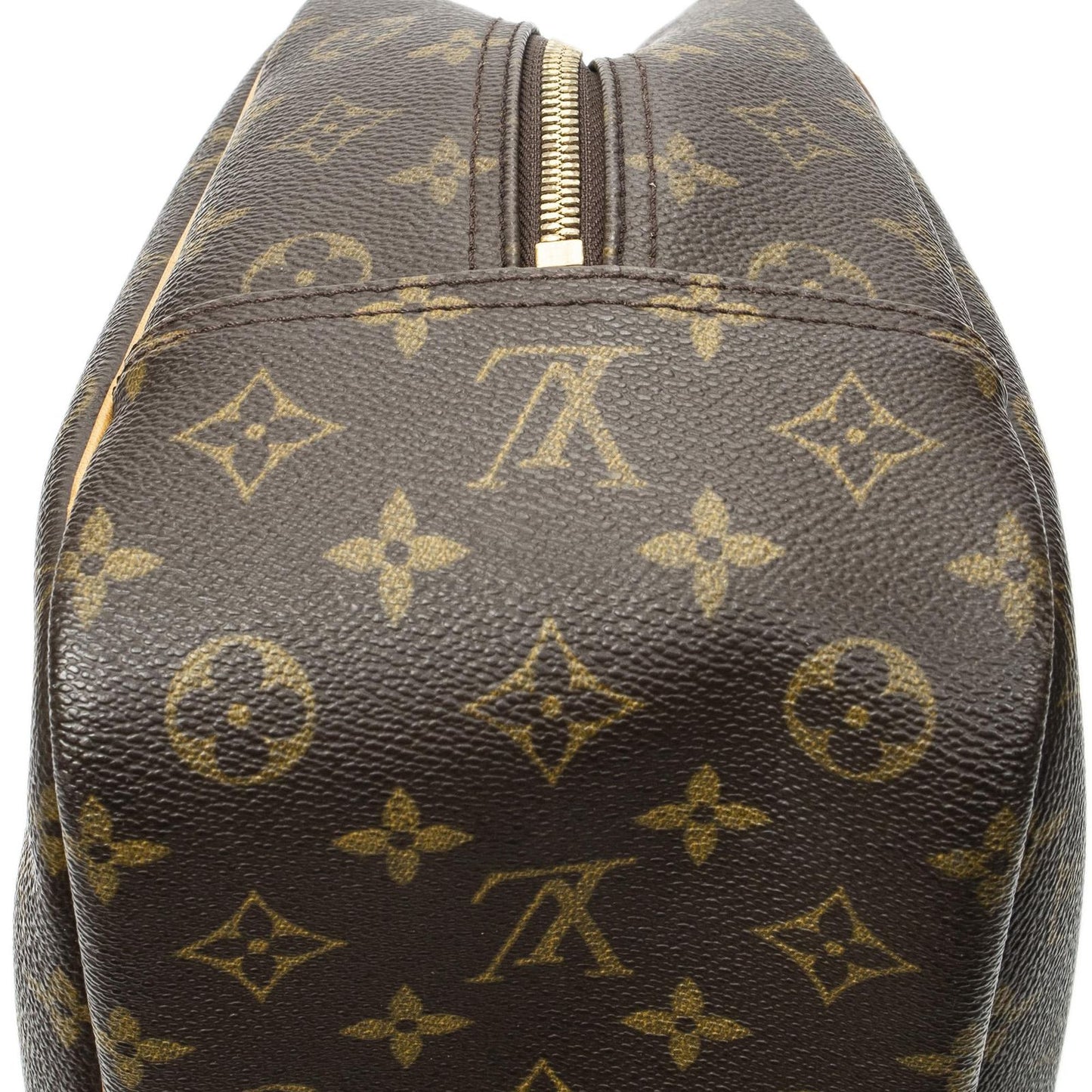 Louis Vuitton Deauville Brown Monogram Canvas Handbag — view 8