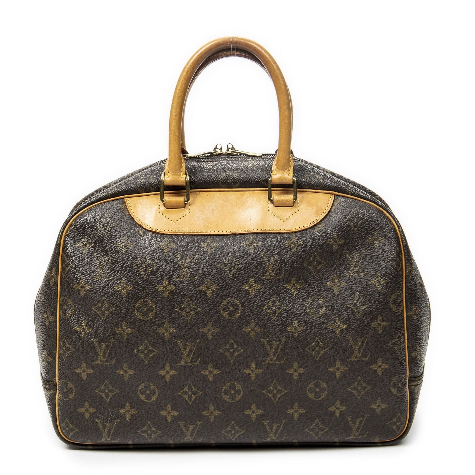 Louis Vuitton Deauville Brown Monogram Canvas Handbag — view 5