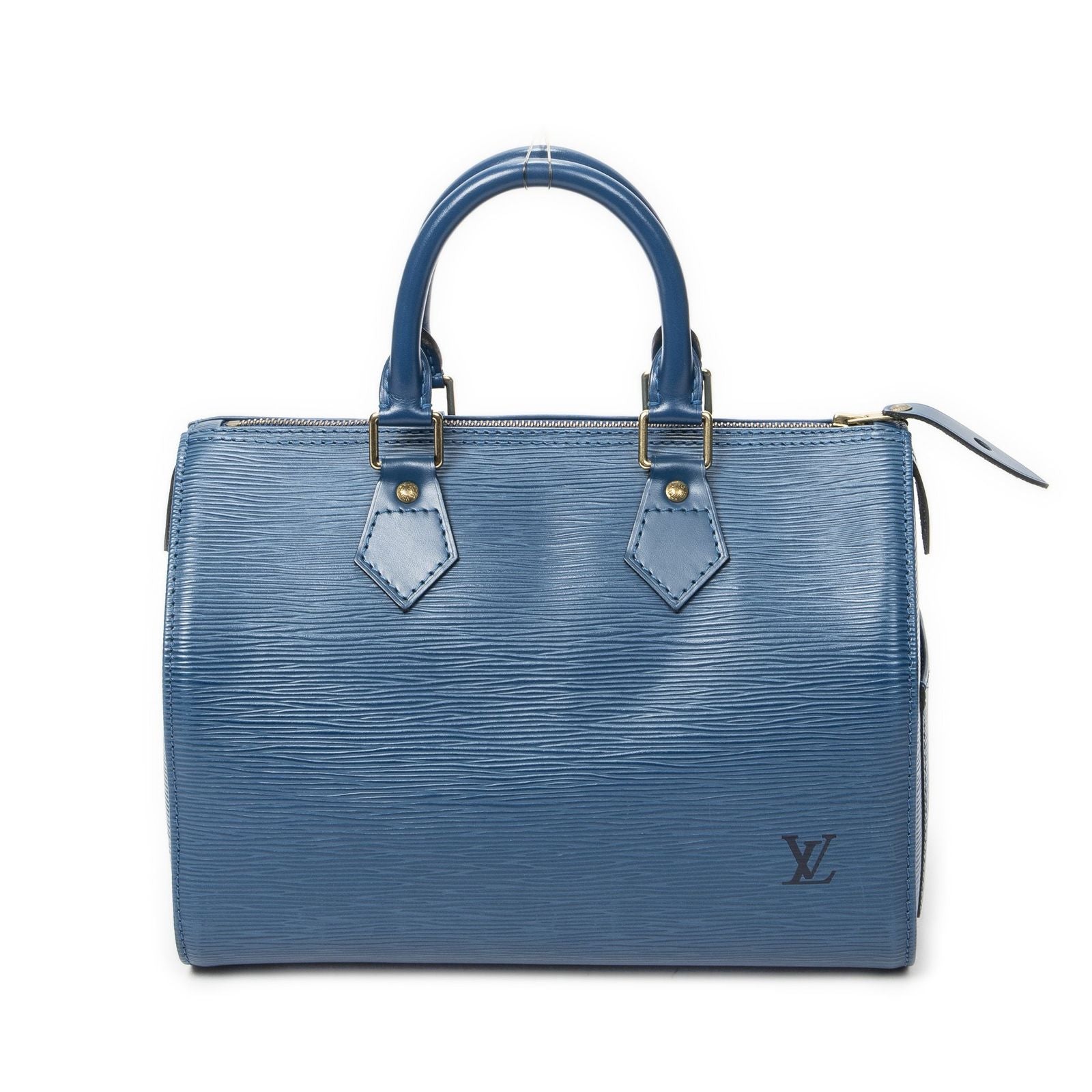 Louis Vuitton Speedy Blue Epi Handbag