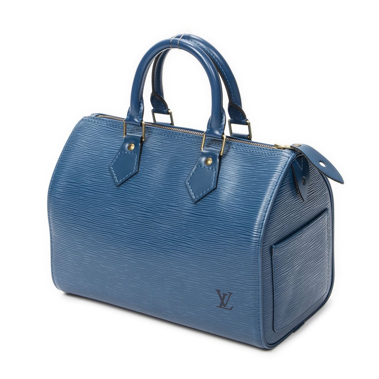 Louis Vuitton Speedy Blue Epi Handbag — view 2