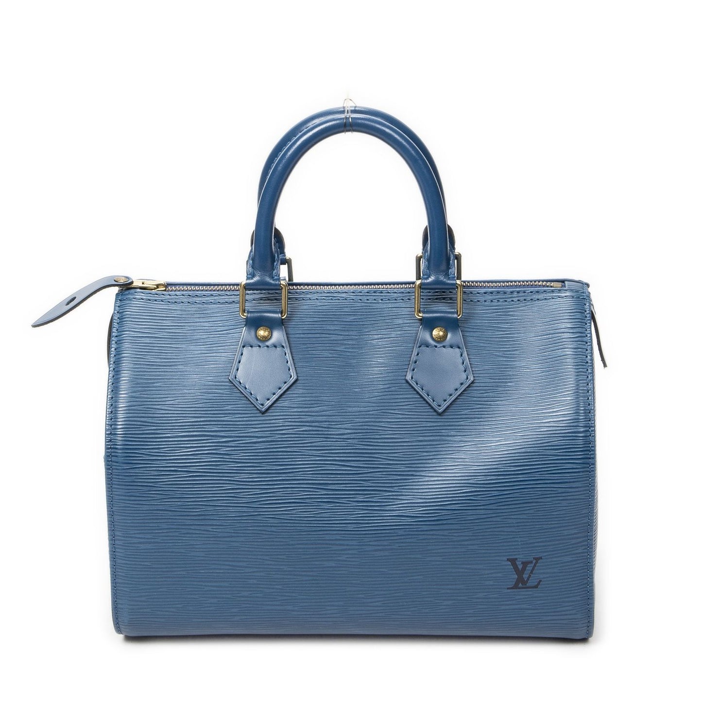 Louis Vuitton Speedy Blue Epi Handbag — view 5