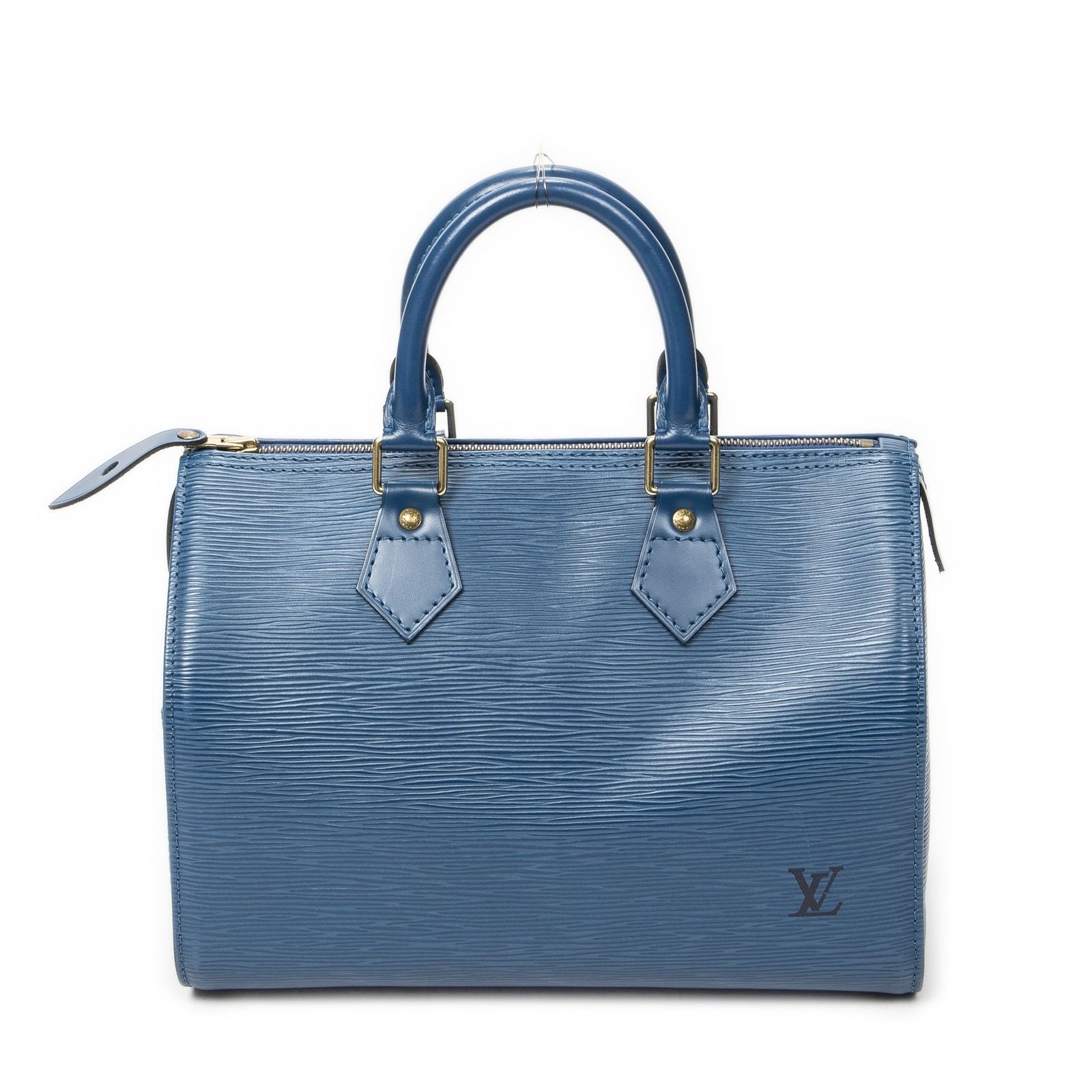 Louis Vuitton Speedy Blue Epi Handbag — view 5