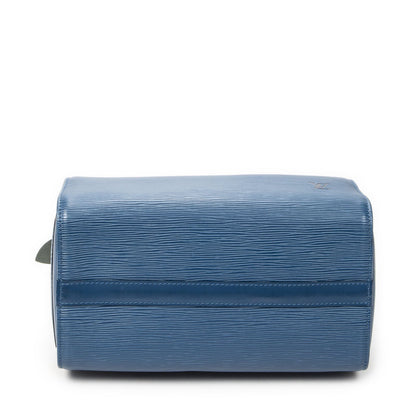 Louis Vuitton Speedy Blue Epi Handbag — view 6
