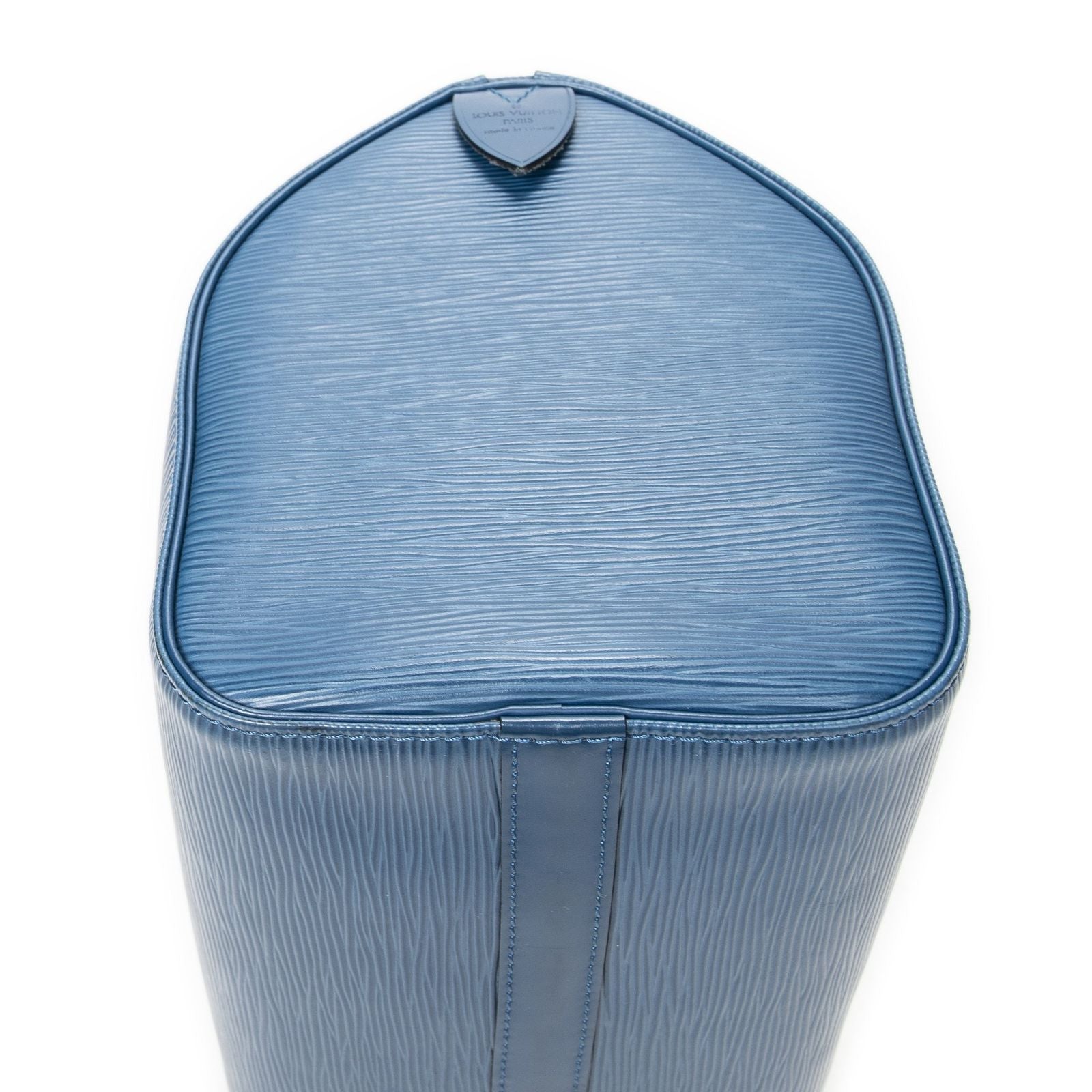 Louis Vuitton Speedy Blue Epi Handbag — view 8