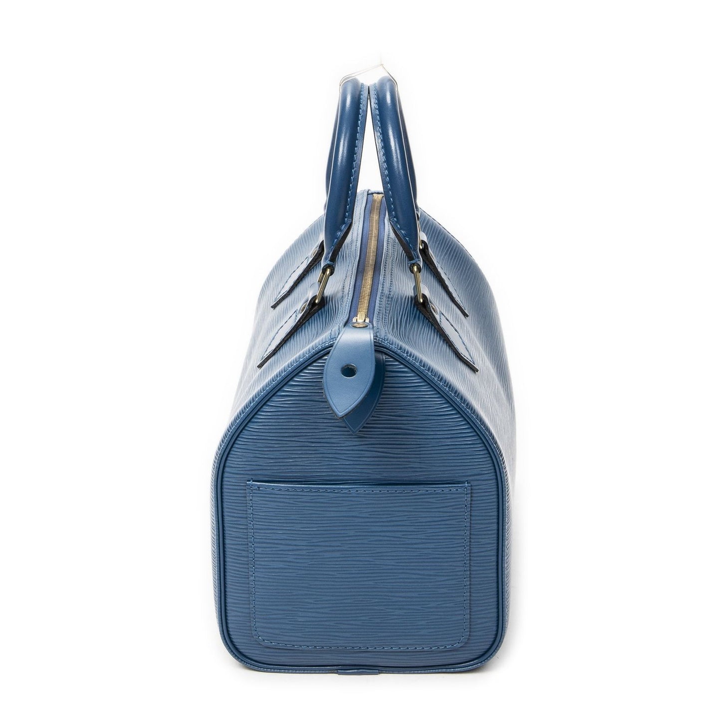 Louis Vuitton Speedy Blue Epi Handbag — view 3