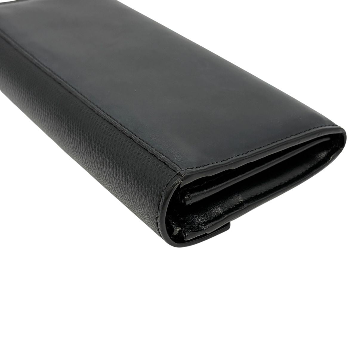 Fendi Wallet FF Diamond Continental Leather Black Gold Folding — view 8