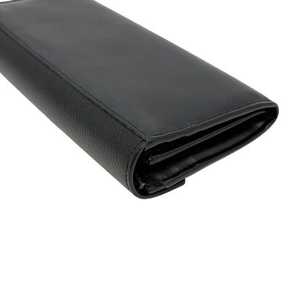 Fendi Wallet FF Diamond Continental Leather Black Gold Folding — view 8