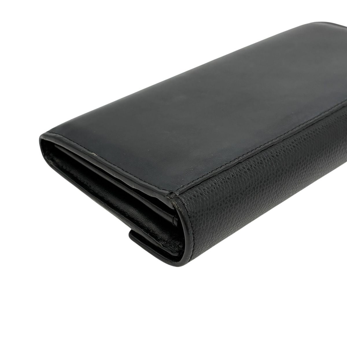 Fendi Wallet FF Diamond Continental Leather Black Gold Folding — view 7