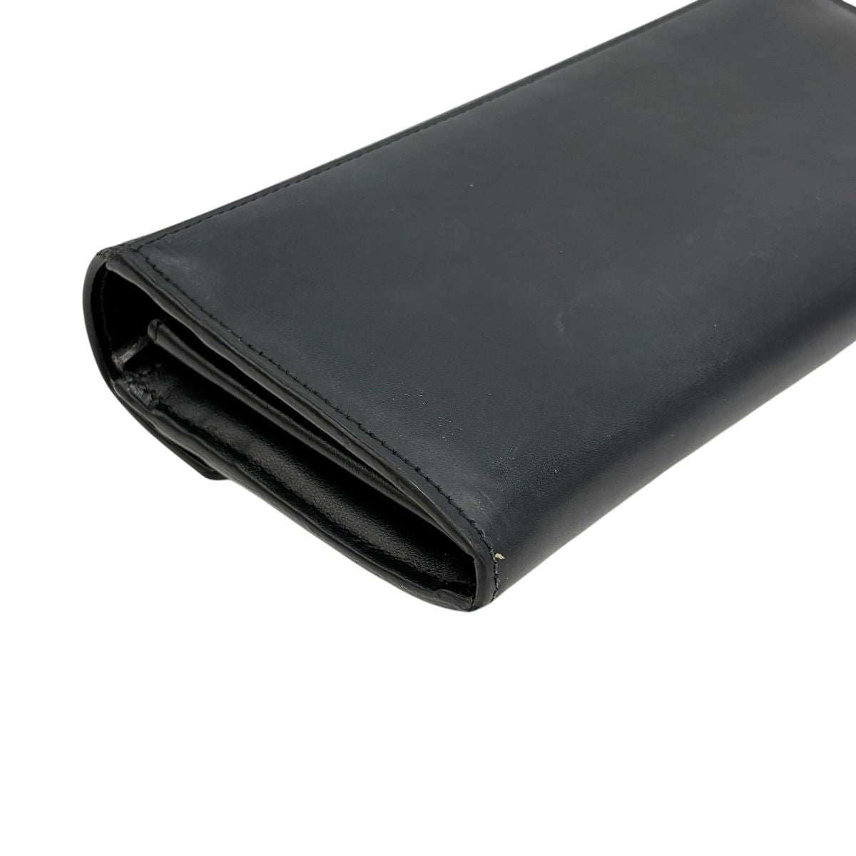 Fendi Wallet FF Diamond Continental Leather Black Gold Folding — view 9