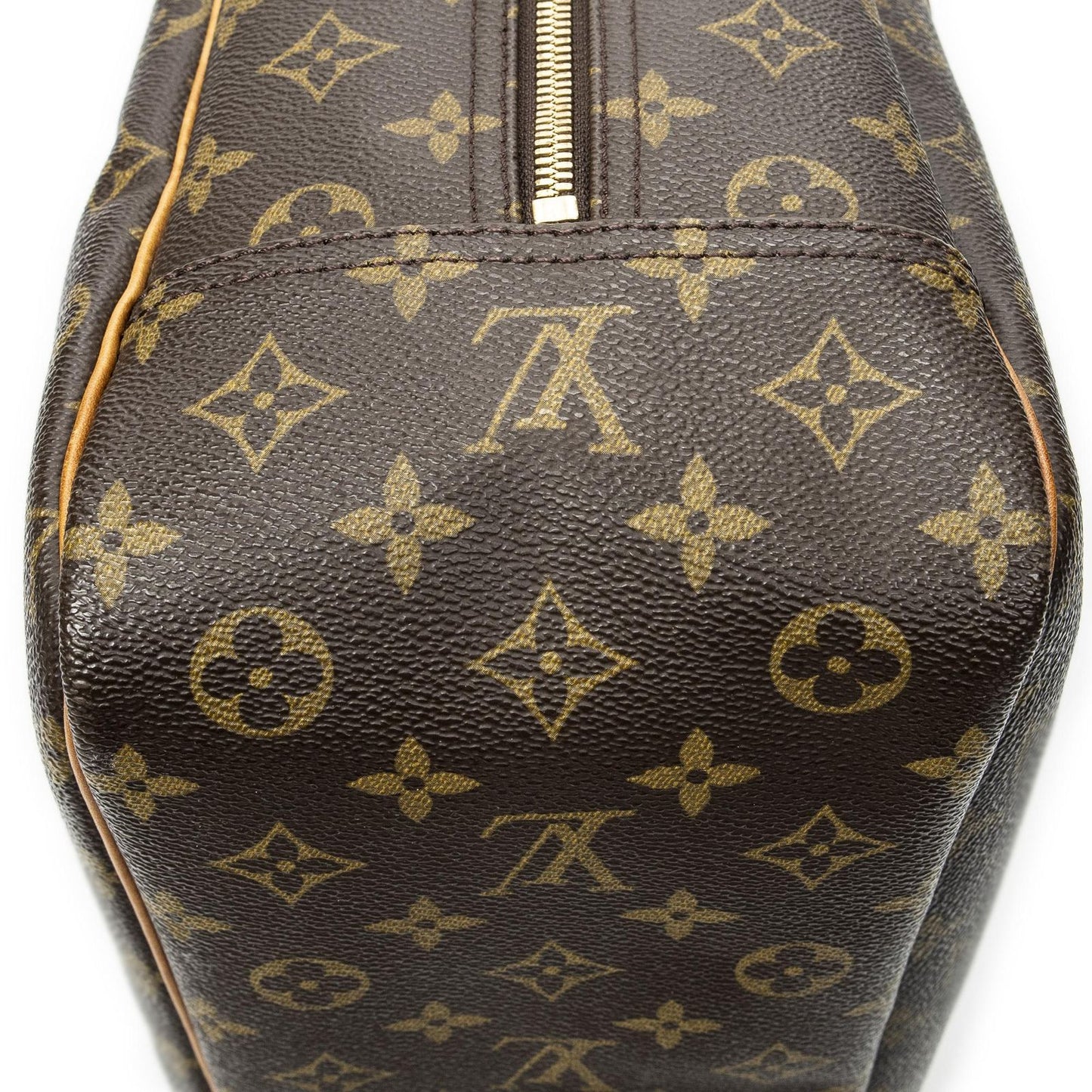 Louis Vuitton Deauville Brown Monogram Canvas Handbag — view 8