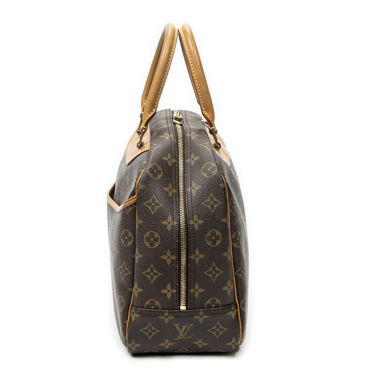 Louis Vuitton Deauville Brown Monogram Canvas Handbag — view 3