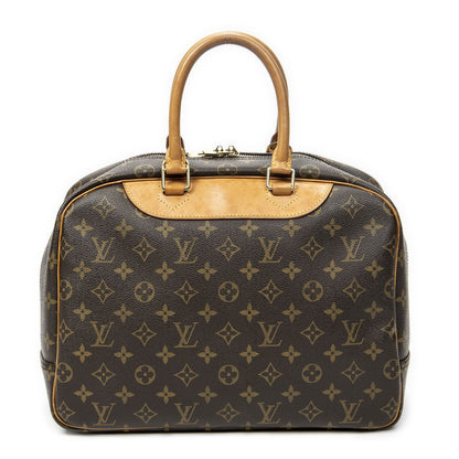 Louis Vuitton Deauville Brown Monogram Canvas Handbag — view 5