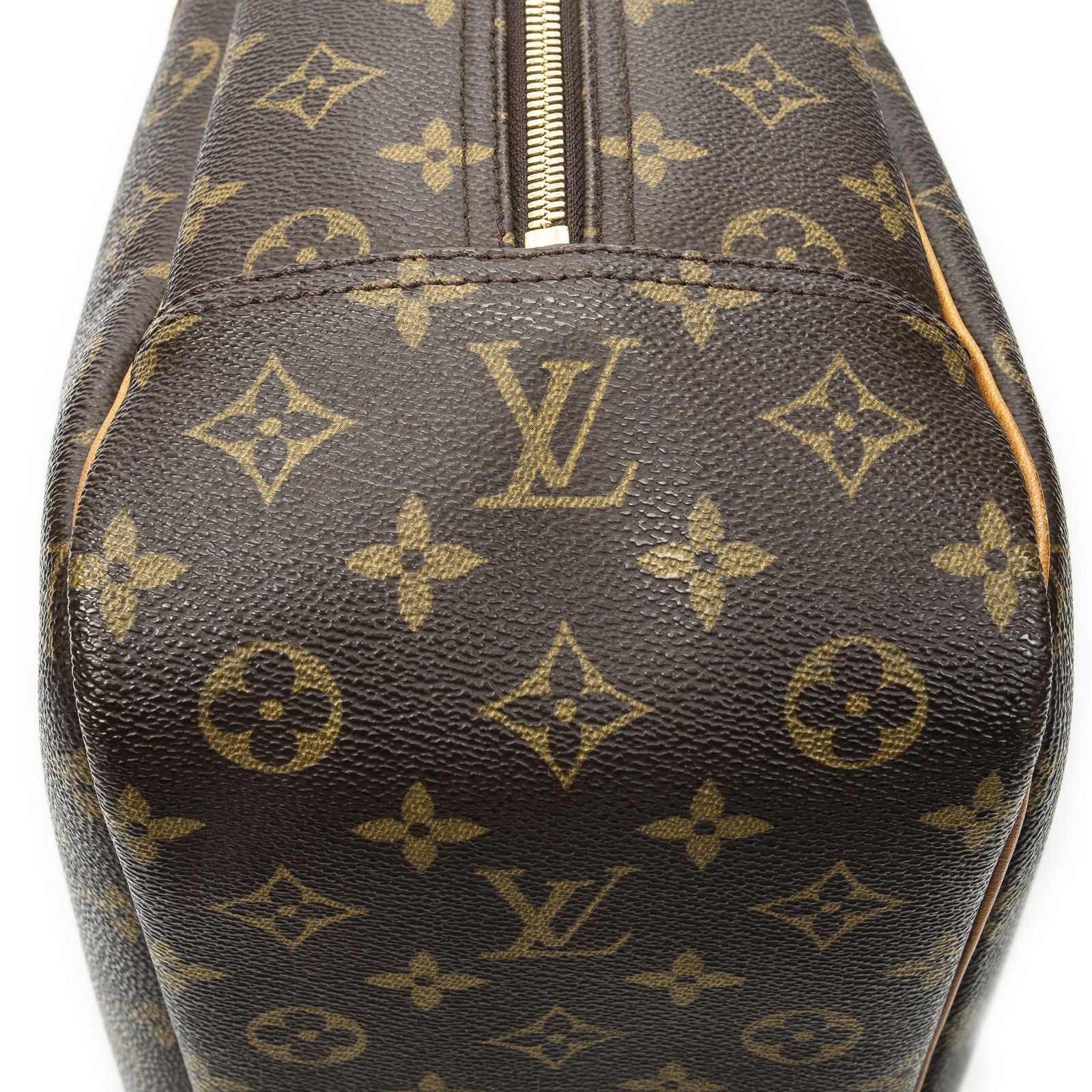 Louis Vuitton Deauville Brown Monogram Canvas Handbag — view 7