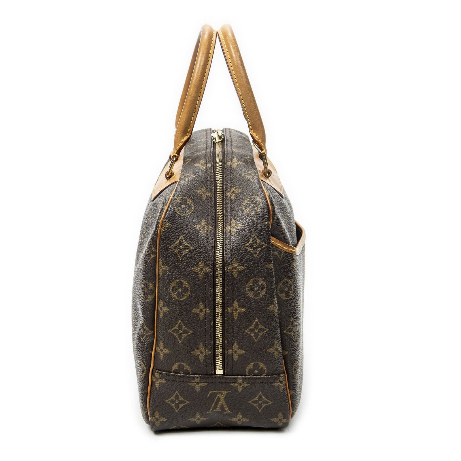Louis Vuitton Deauville Brown Monogram Canvas Handbag — view 4