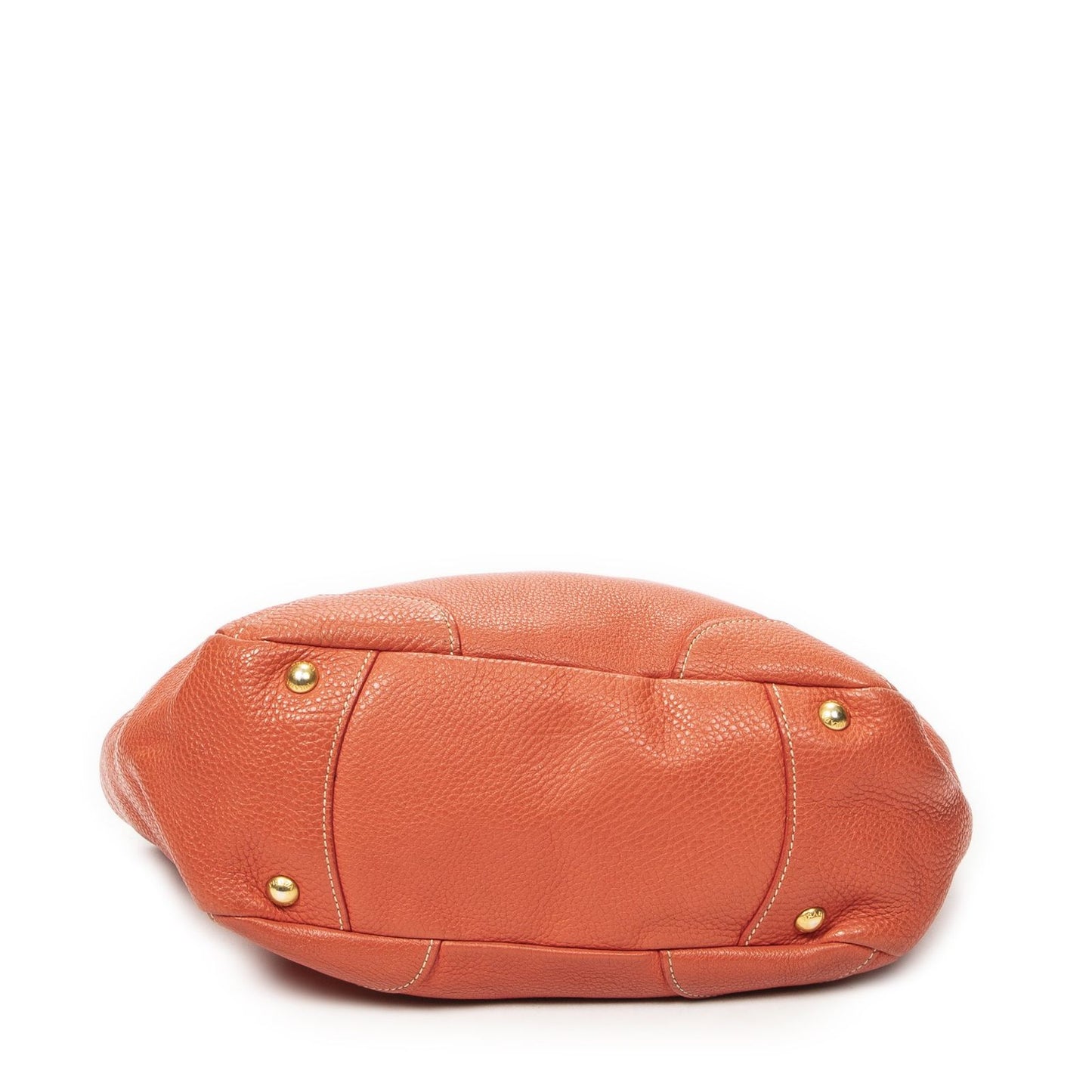 Prada Side Pocket Ring Orange Vitello Daino — view 6