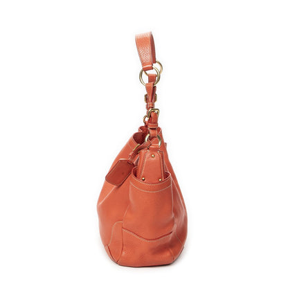 Prada Side Pocket Ring Orange Vitello Daino — view 3