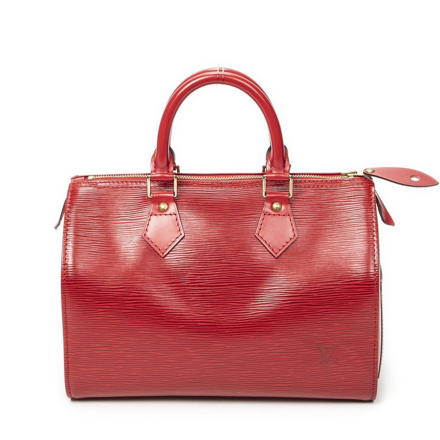 Louis Vuitton Speedy Red Epi Handbag