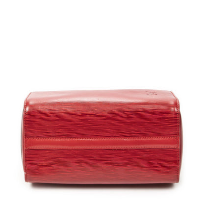 Louis Vuitton Speedy Red Epi Handbag — view 6