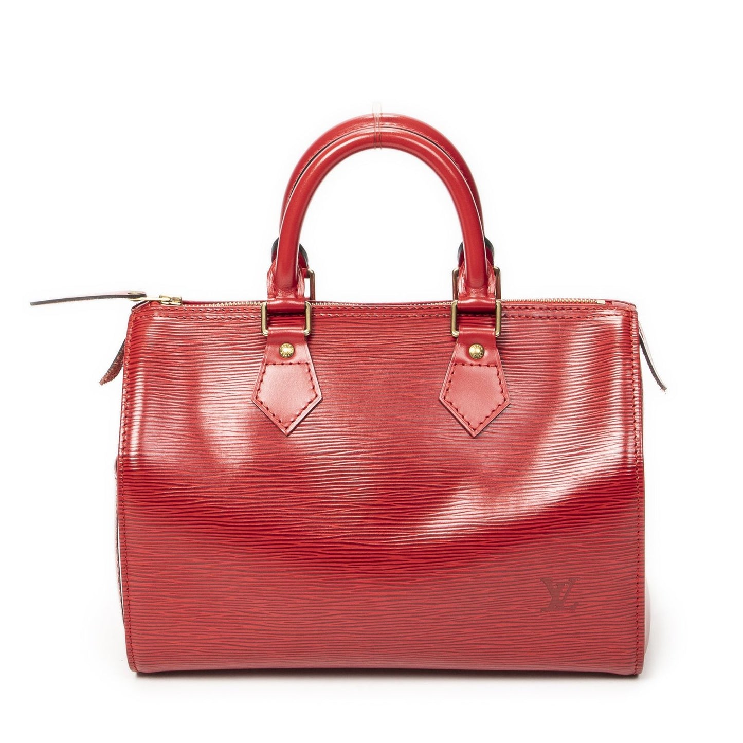 Louis Vuitton Speedy Red Epi Handbag — view 5