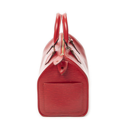 Louis Vuitton Speedy Red Epi Handbag — view 3