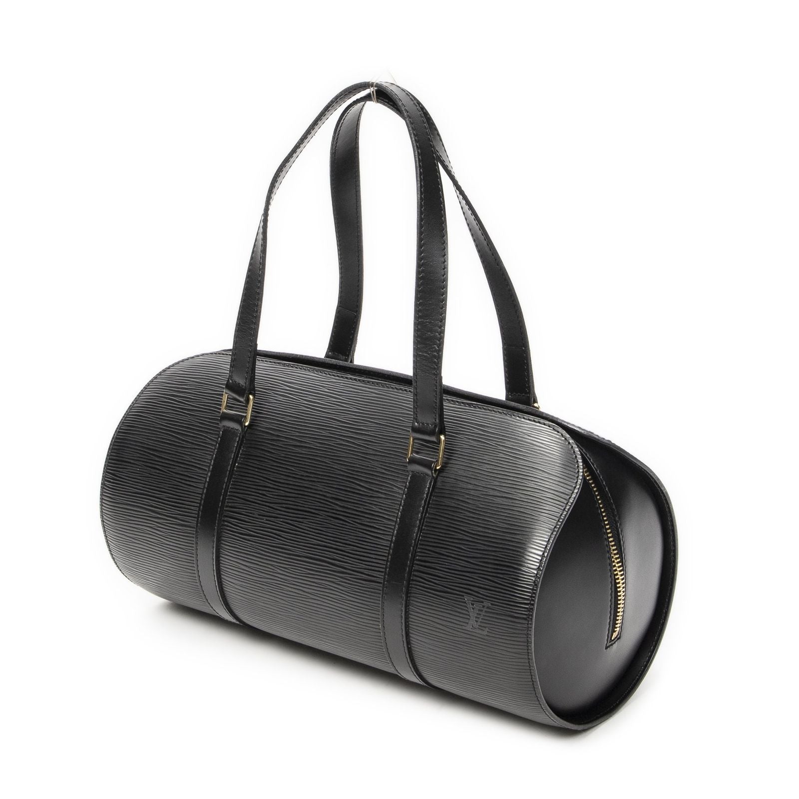 Louis Vuitton Soufflot Black Epi Handbag — view 2