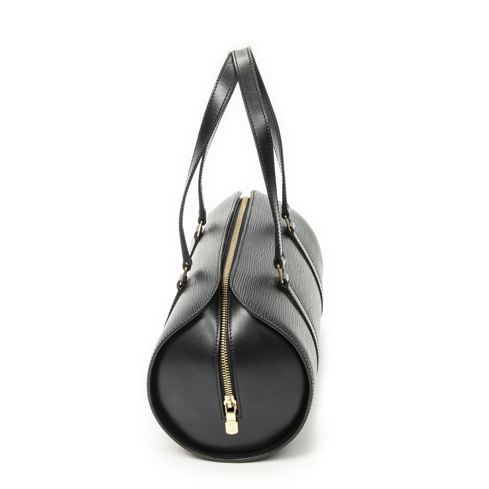 Louis Vuitton Soufflot Black Epi Handbag — view 4