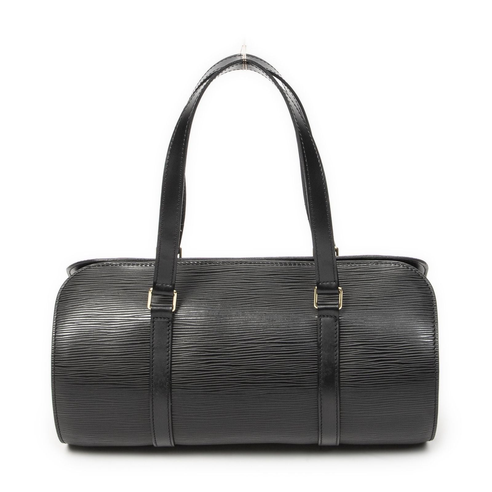 Louis Vuitton Soufflot Black Epi Handbag — view 5