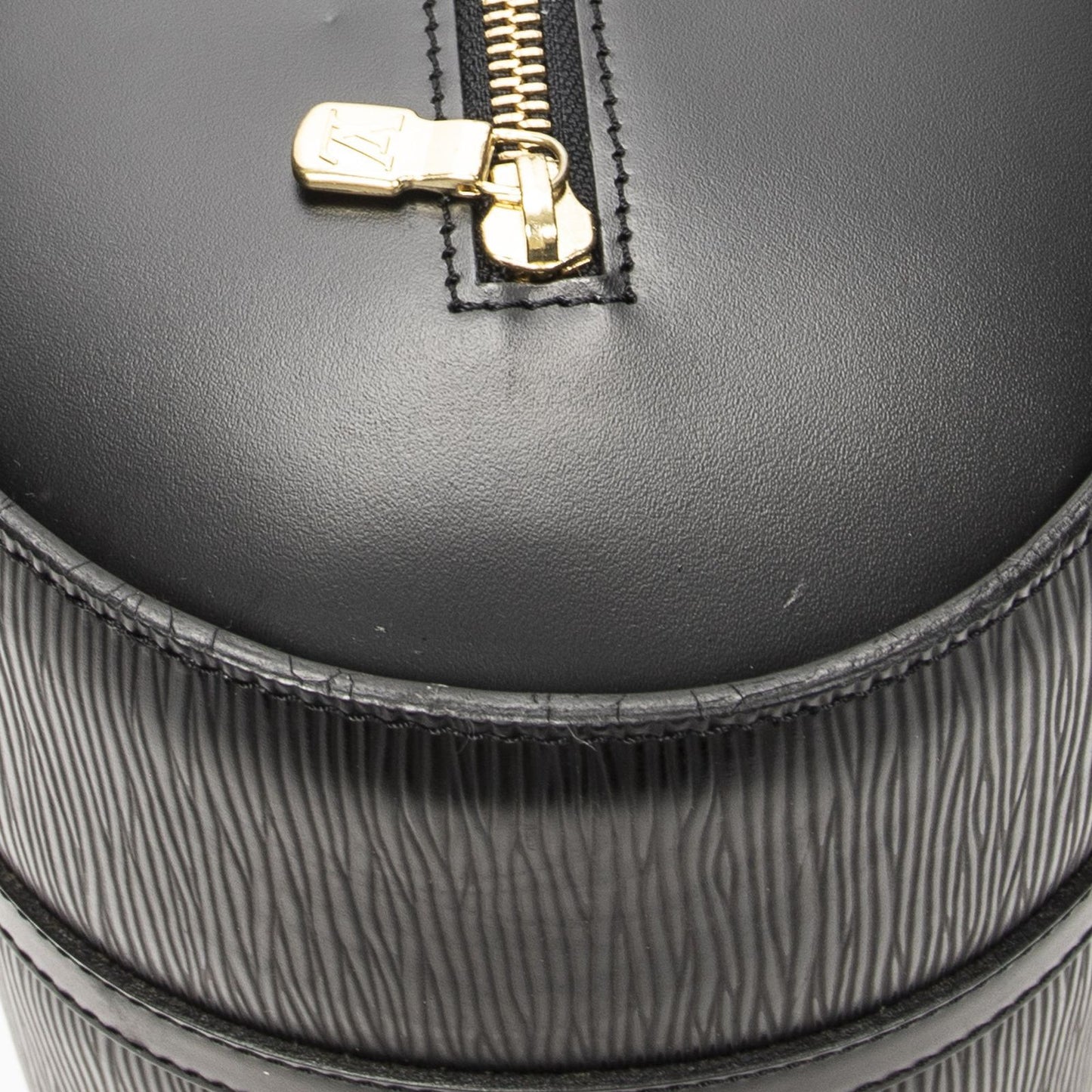 Louis Vuitton Soufflot Black Epi Handbag — view 8