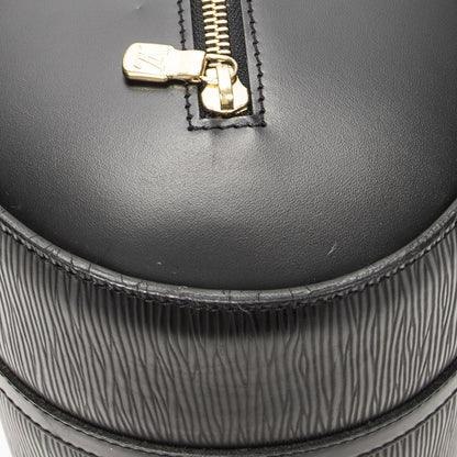 Louis Vuitton Soufflot Black Epi Handbag — view 8