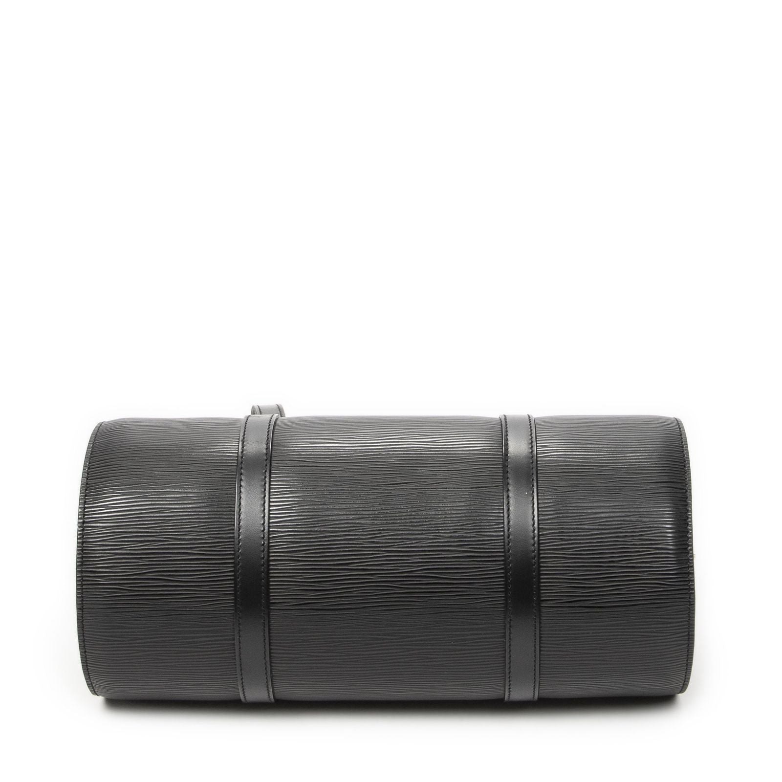 Louis Vuitton Soufflot Black Epi Handbag — view 6