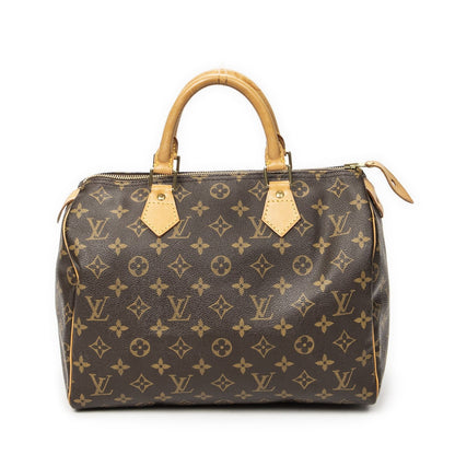 Louis Vuitton Speedy Brown Monogram Canvas Handbag