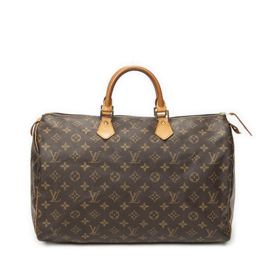 Louis Vuitton Speedy Brown Monogram Canvas Handbag