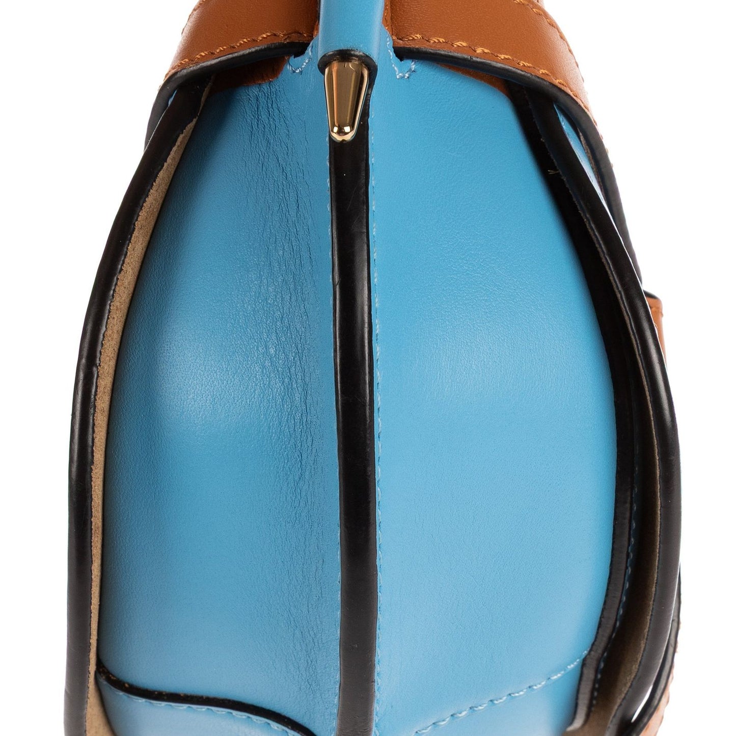 Loewe Gate Dual Brown Blue Calfskin Leather Messenger Bag — view 7
