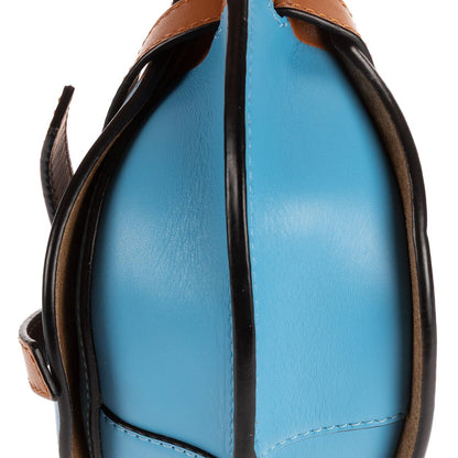 Loewe Gate Dual Brown Blue Calfskin Leather Messenger Bag — view 8