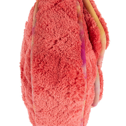 Chanel Terry Cloth Jumbo Single Flap Pink Quilted Satin — view 7