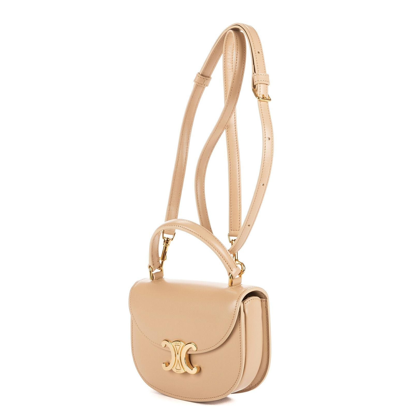 Celine Bessas Claire Beige Smooth Calfskin Leather Bag — view 2