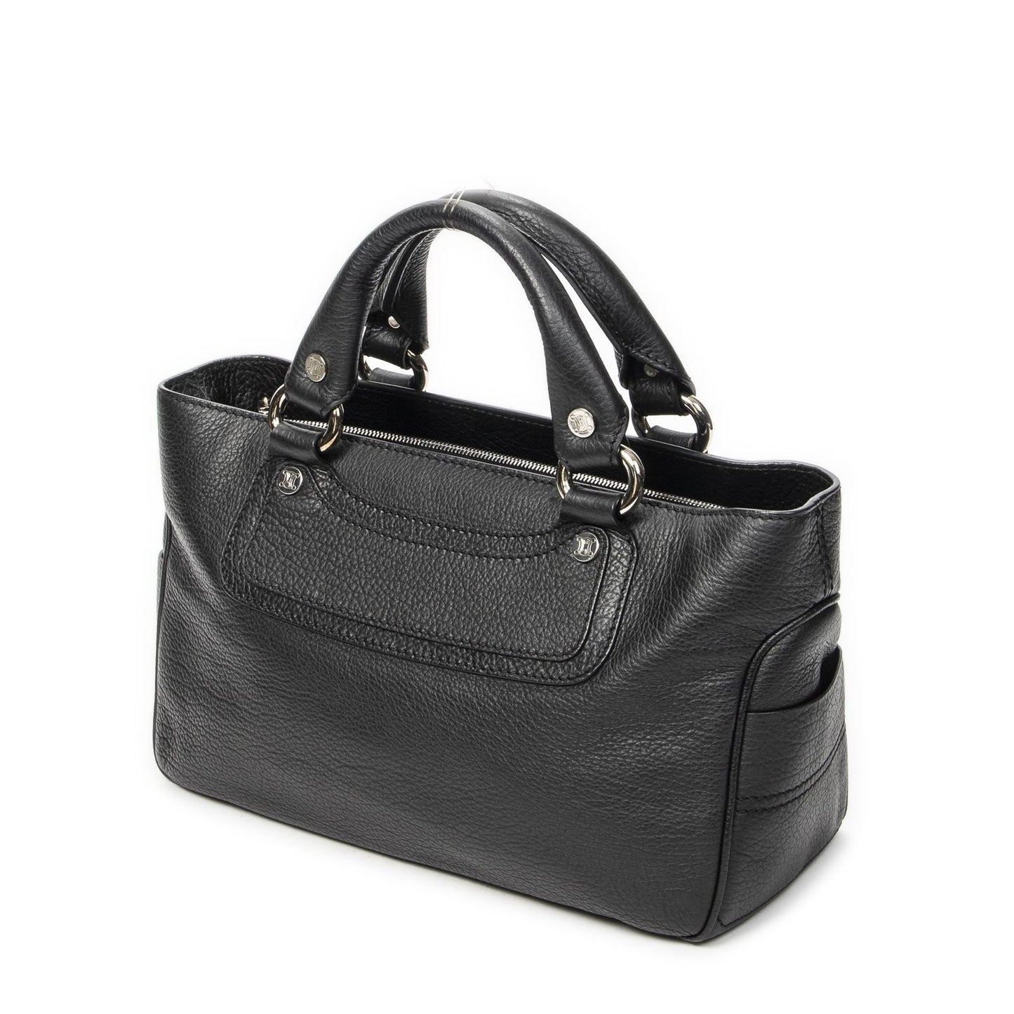 Celine Boogie Bag Black Gray Calfskin Leather — view 2
