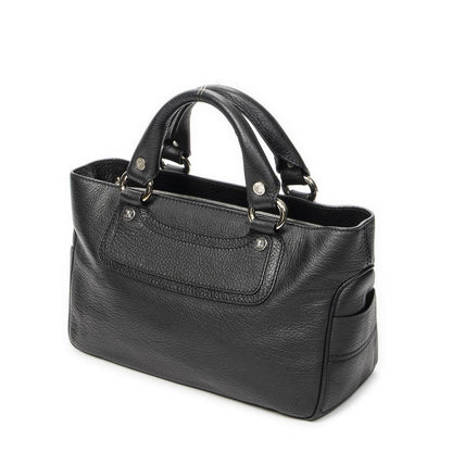 Celine Boogie Bag Black Gray Calfskin Leather — view 2