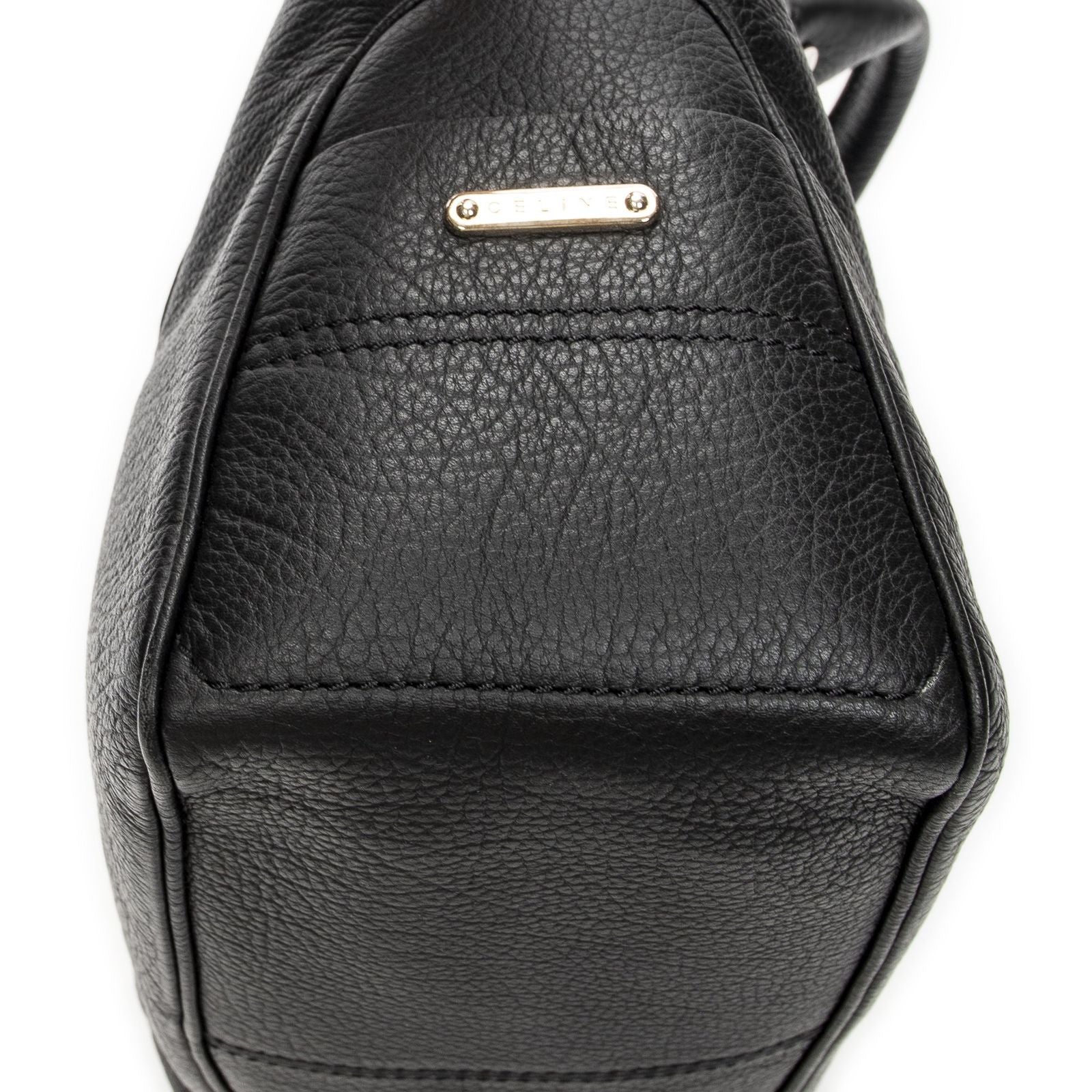 Celine Boogie Bag Black Gray Calfskin Leather — view 8