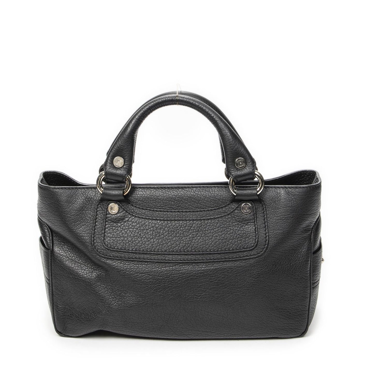 Celine Boogie Bag Black Gray Calfskin Leather — view 5